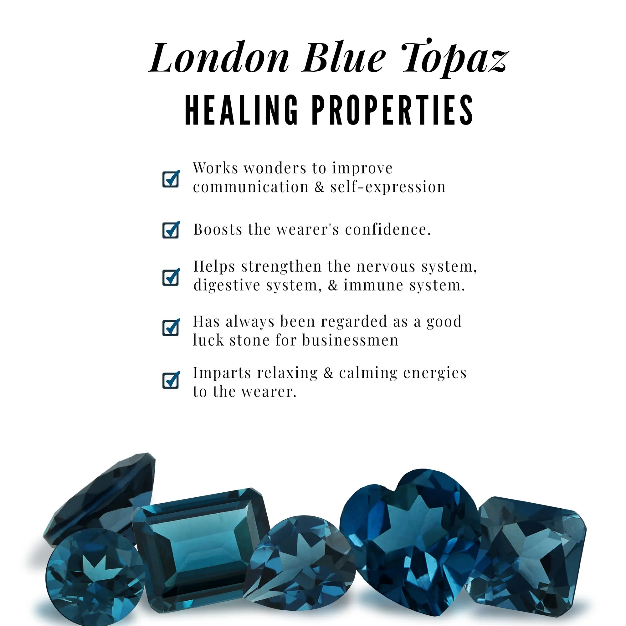 1 CT Simple London Blue Topaz Solitaire Gold Pendant