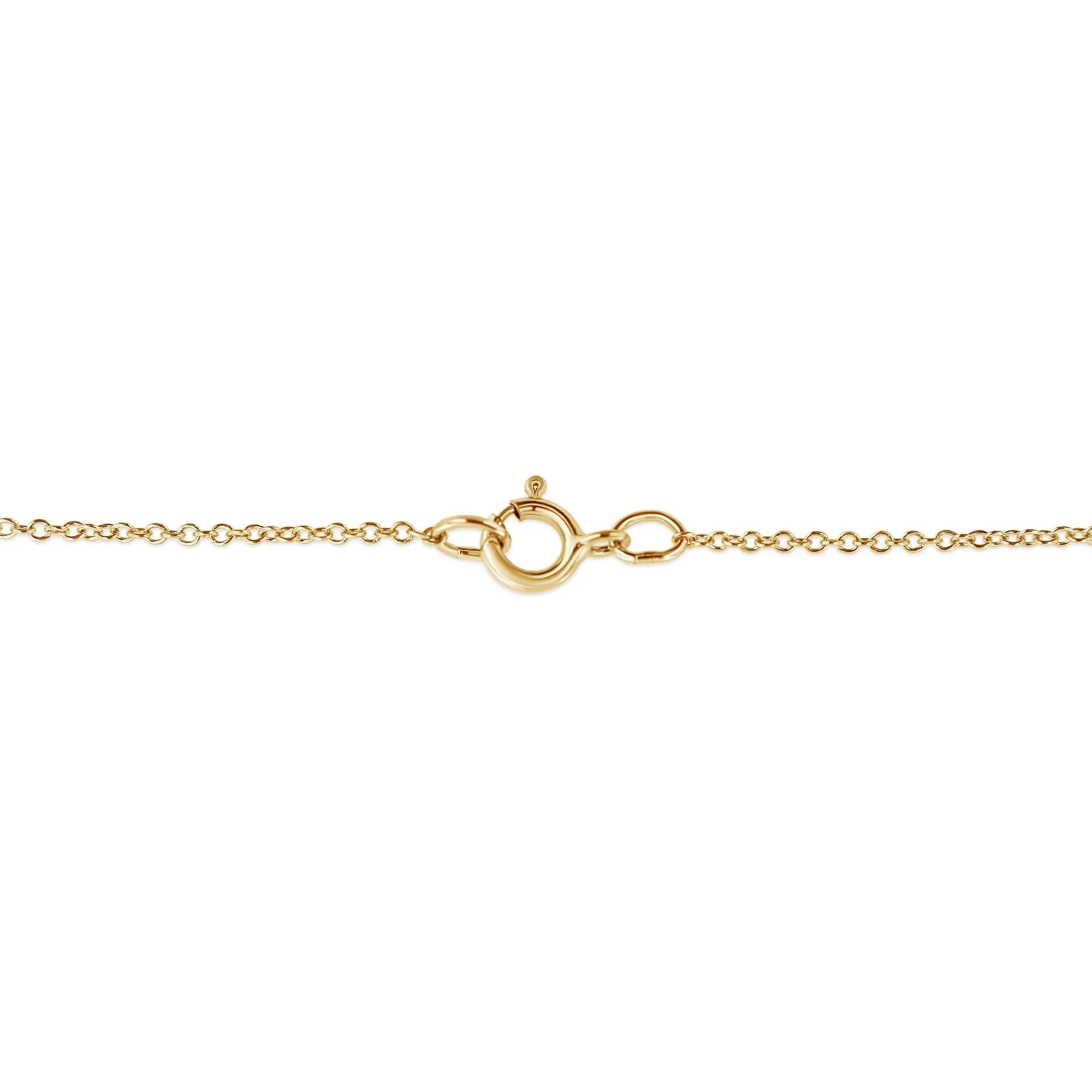 10K Yellow Flashed .925 Sterling Silver 1/4 Cttw Champagne Diamond Filigree Cross Pendant Necklace (K-L Color, I1-I2 Cla