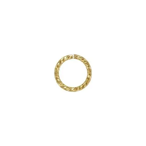 14K Gold Filled 6mm Sparkle Jump Rings - 20.5GA (10 Pieces)