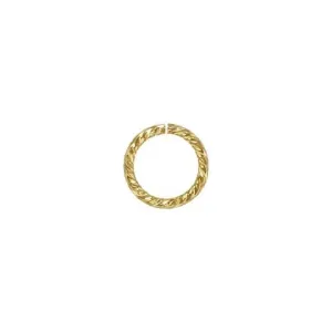 14K Gold Filled 6mm Sparkle Jump Rings - 20.5GA (10 Pieces)