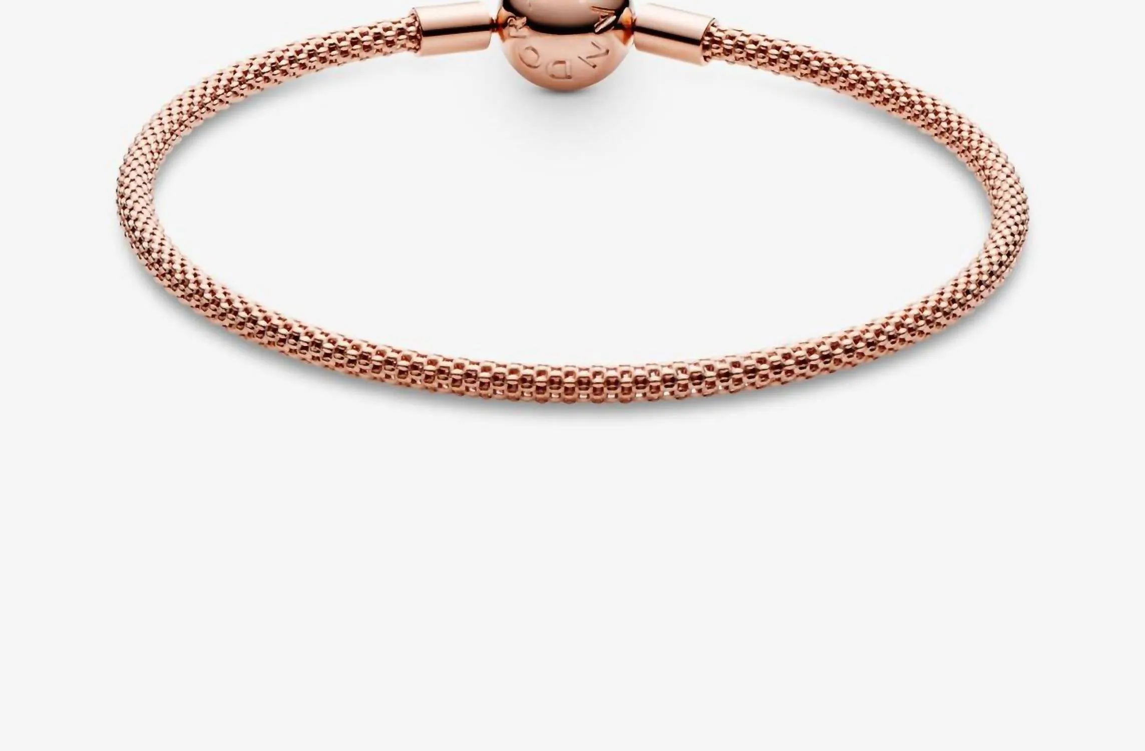 14K Mesh Bracelet In Rose Gold