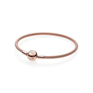14K Mesh Bracelet In Rose Gold