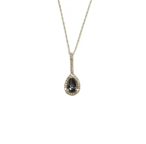 14KT Mystic Topaz & 0.08CTW Diamond Necklace