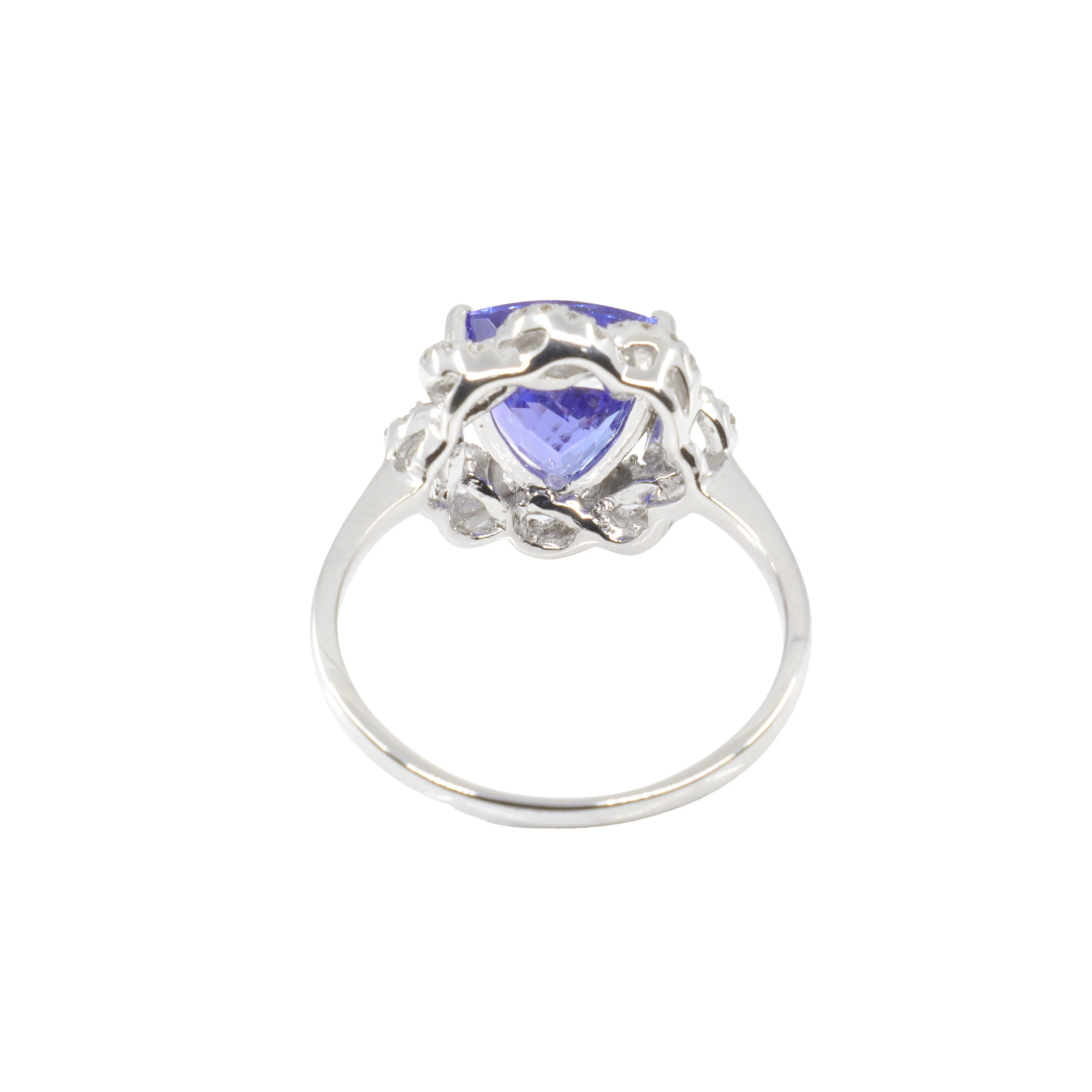 18K White Gold Tanzanite and Diamond Ring - 20764692