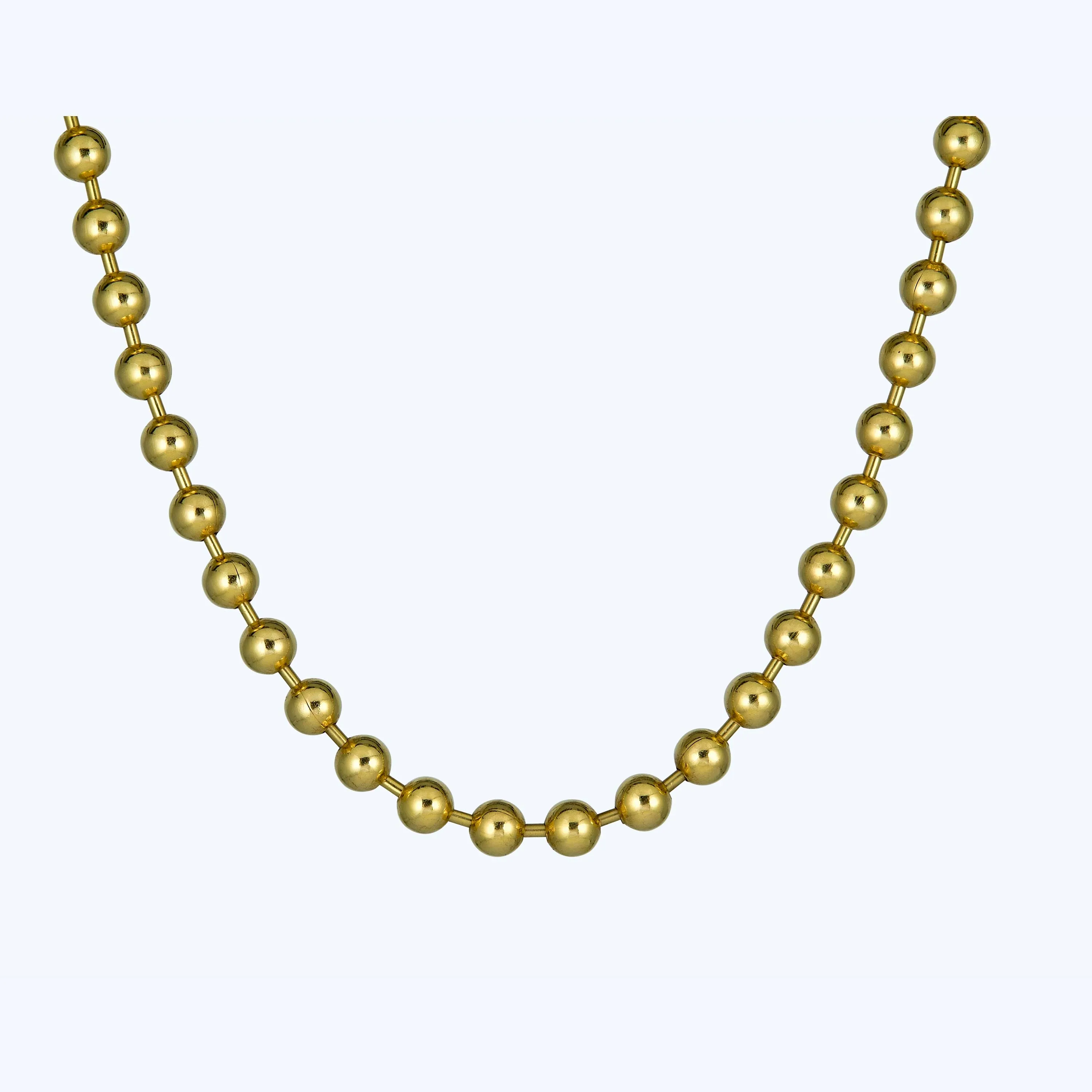 18K Yellow Gold Ball Chain