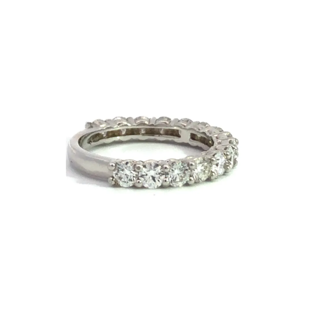 3/4 Eternity Ring in White Gold