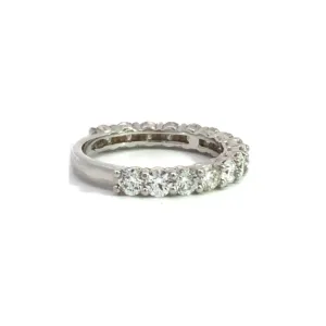 3/4 Eternity Ring in White Gold