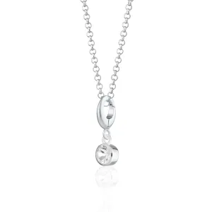April Birthstone Necklace (White Topaz)