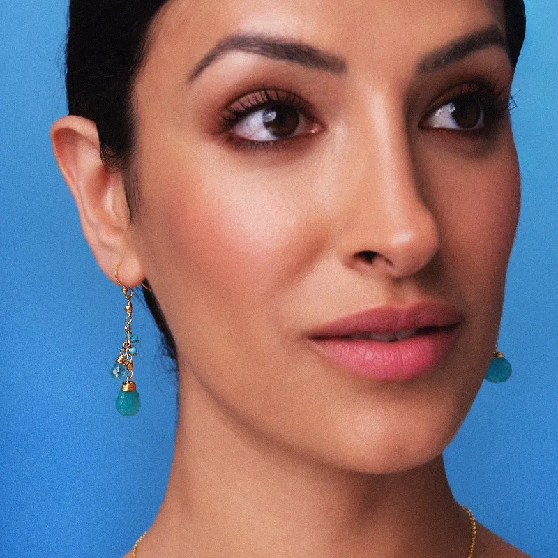 Ashiana Dana Earrings Aqua