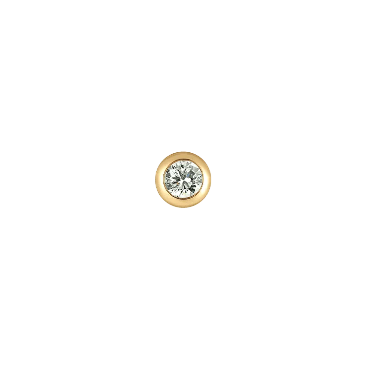 Bezel earrings 0.2ct