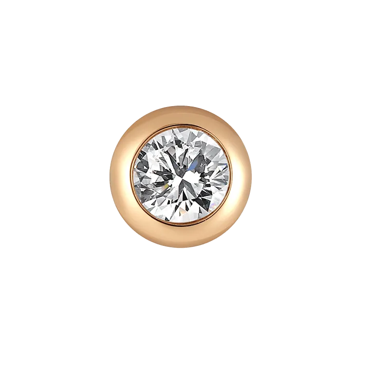 Bezel earrings 0.2ct