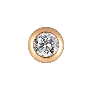 Bezel earrings 0.2ct