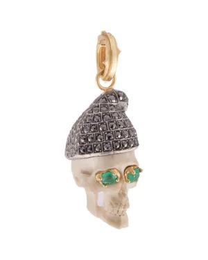 Black Diamond and Emerald Romeo Skull