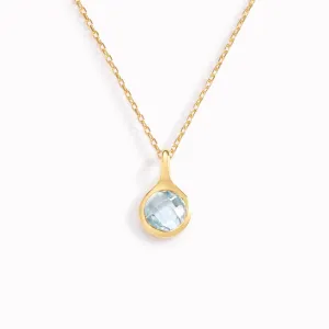 Blue Topaz Necklace - Sigrid