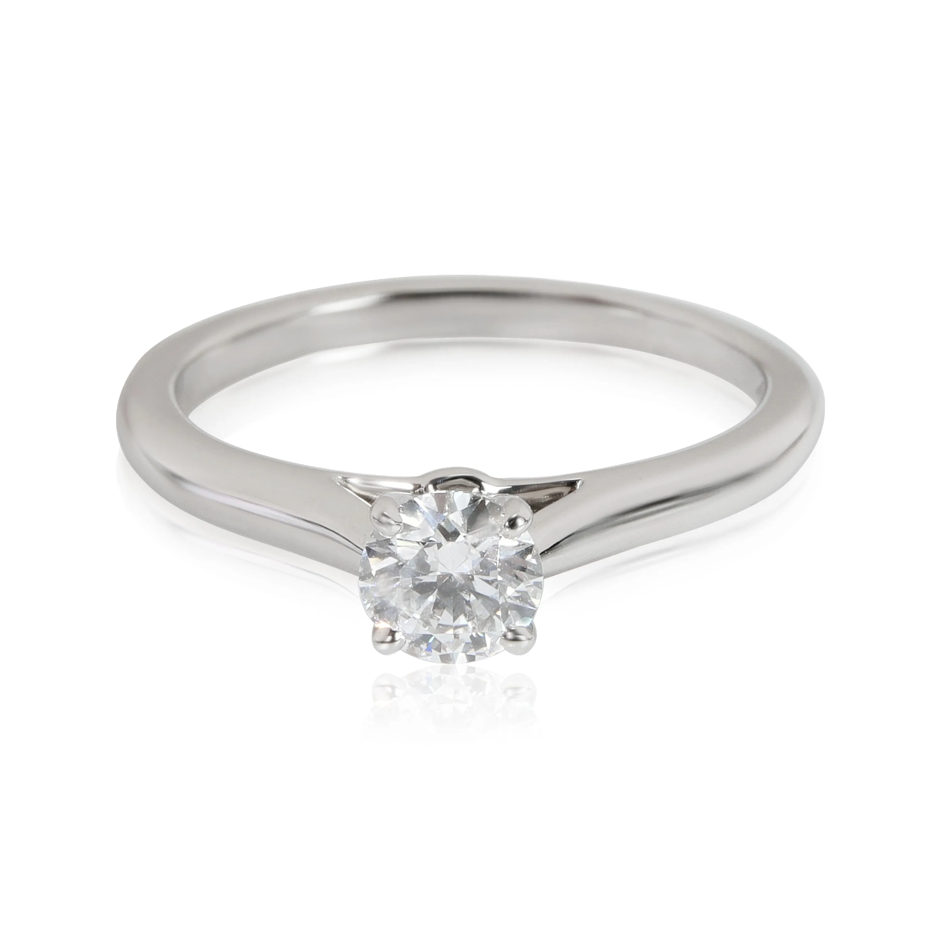 Cartier 1895 Diamond Engagement Ring in Platinum E VVS2 0.36 CTW
