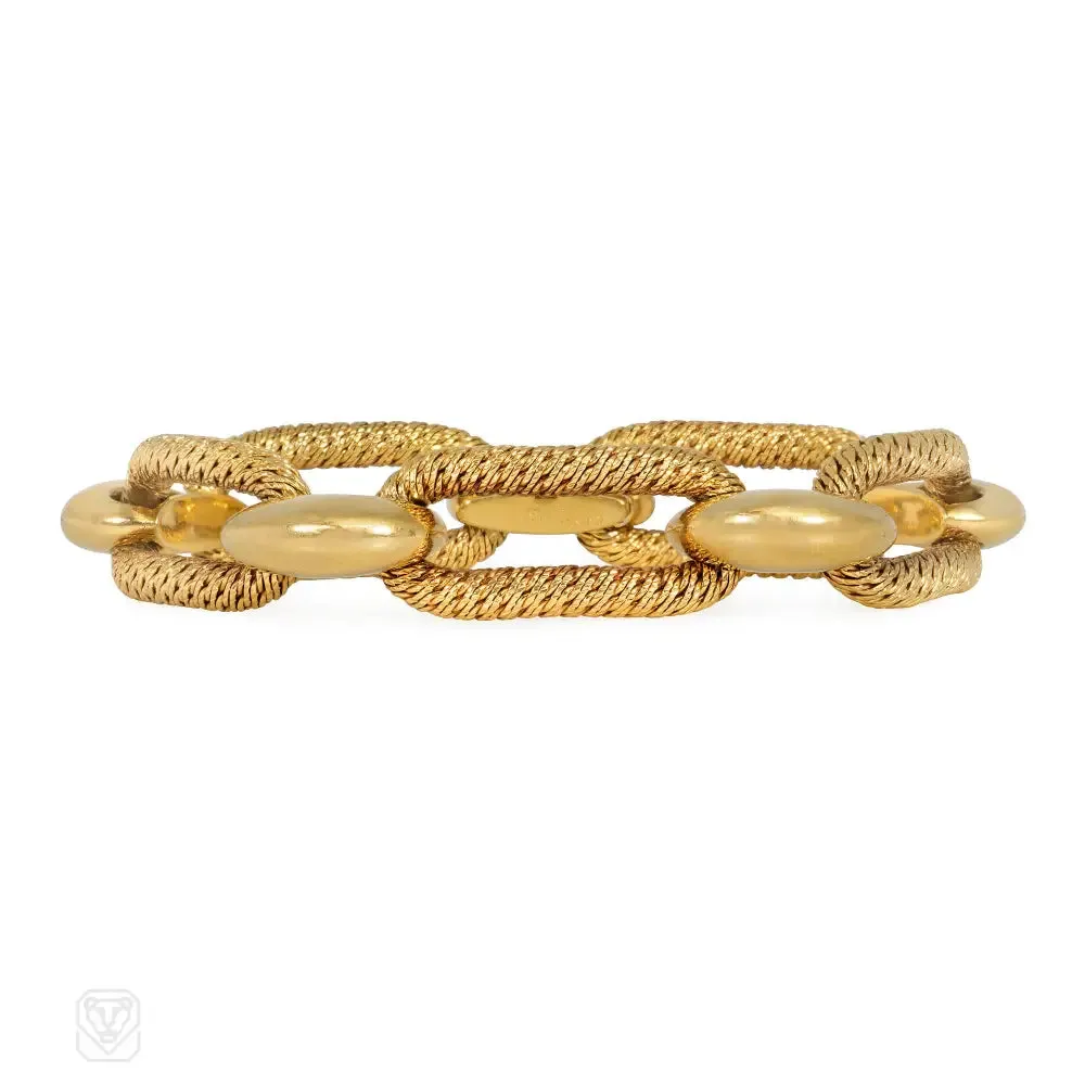 Cartier Paris mid-century link bracelet by Georges Lenfant