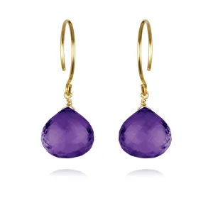 Catherine Earring-Amethyst