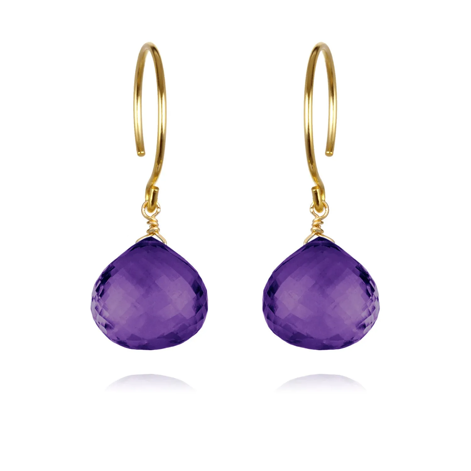 Catherine Earring-Amethyst