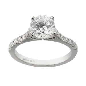 Classic Diamond Band Engagement Rings