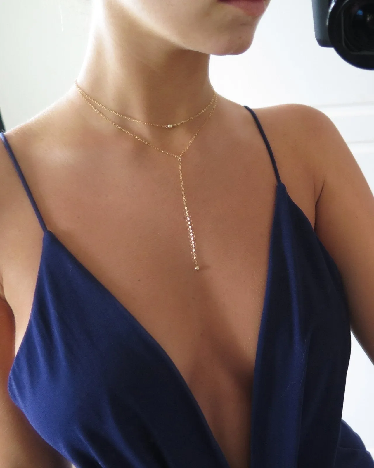 Classic Drop Necklace  - 14k Yellow Gold Fill