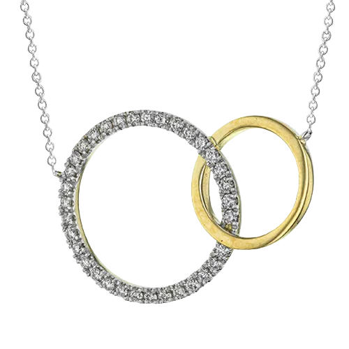 Connected Rings Diamond Necklace