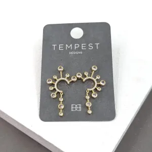 Crystal burst earrings