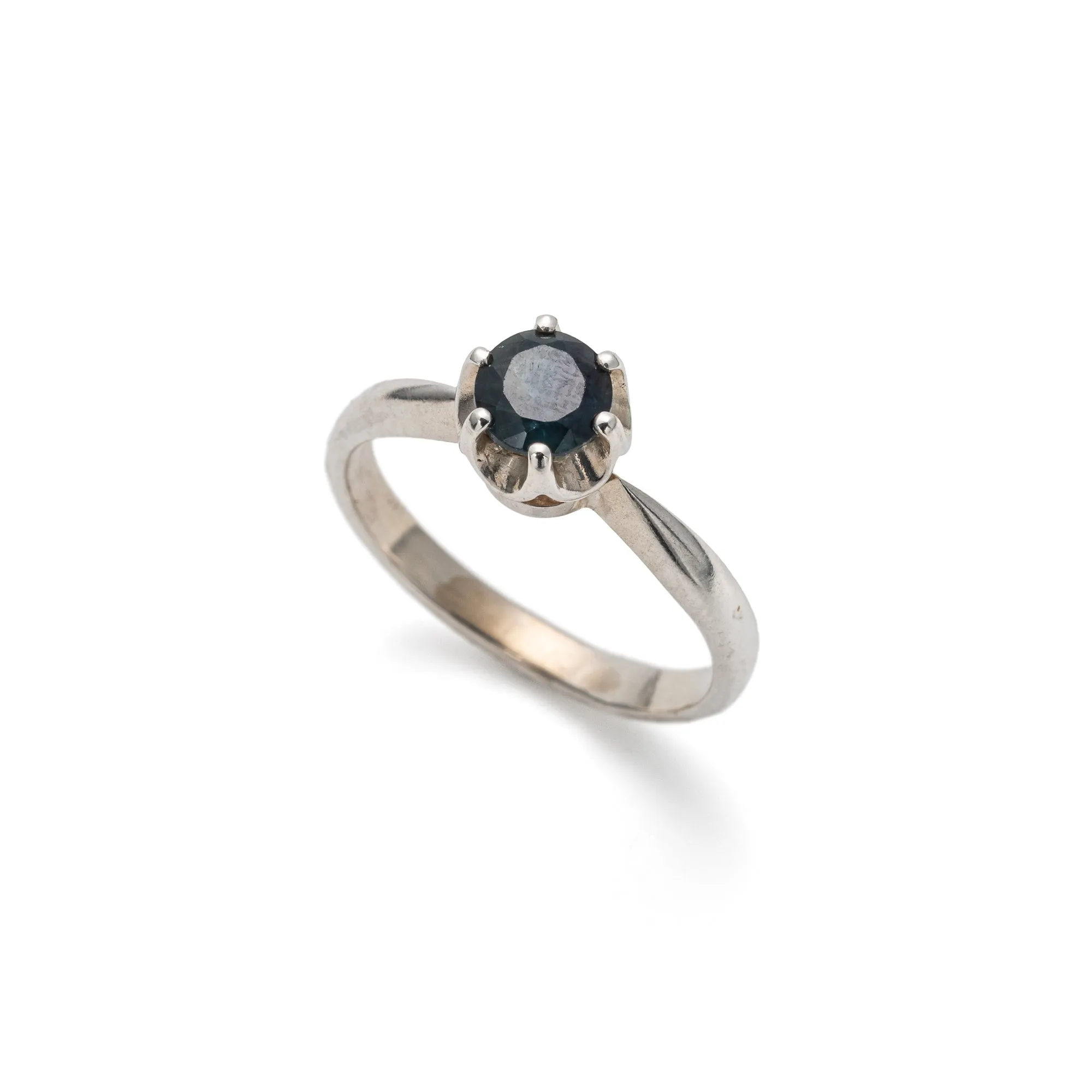 Dainty Sapphire Ring - September Birthstone Ring - Sapphire Solitaire Ring