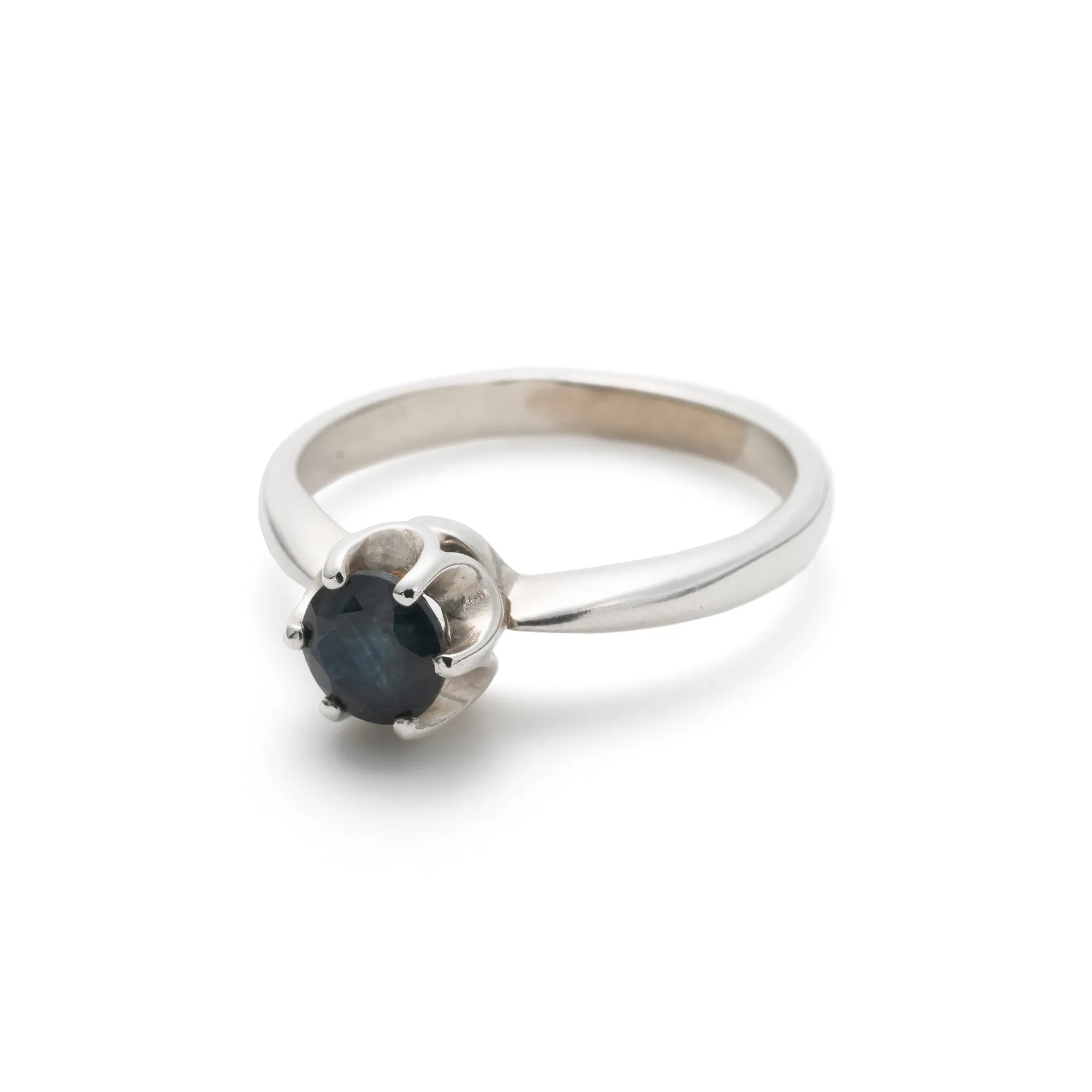Dainty Sapphire Ring - September Birthstone Ring - Sapphire Solitaire Ring