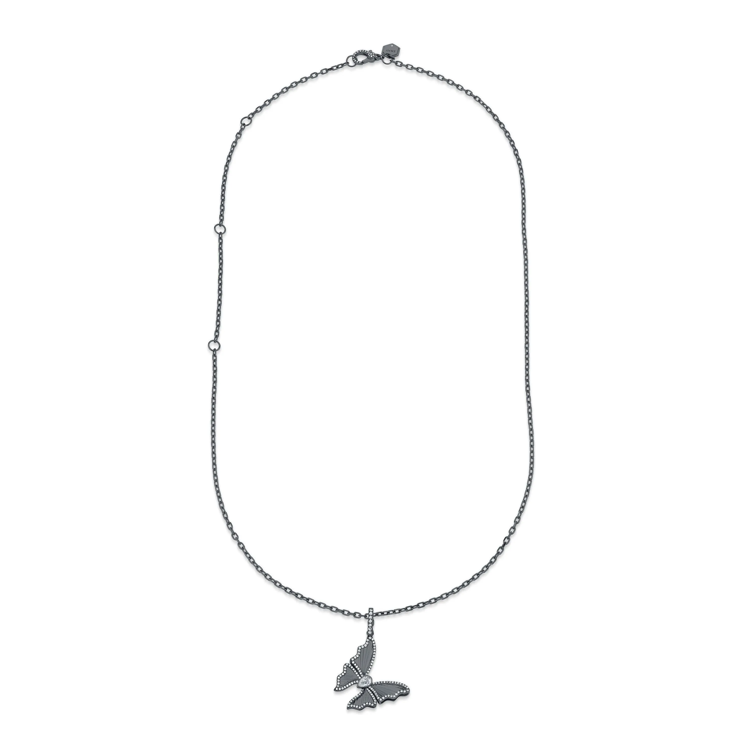DIAMOND BUTTERFLY PENDANT NECKLACE