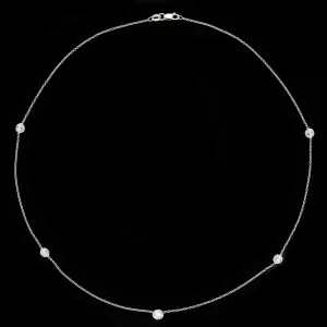 Diamonds by the Yard 1.62ct tw 5-Stone Gold Necklace