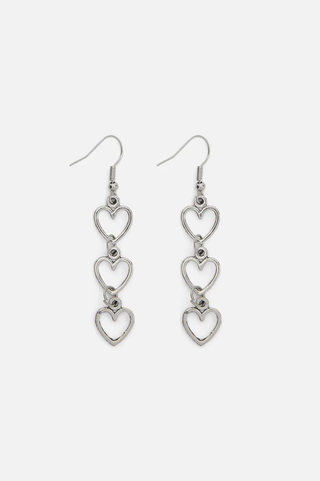 Drop Heart Earrings
