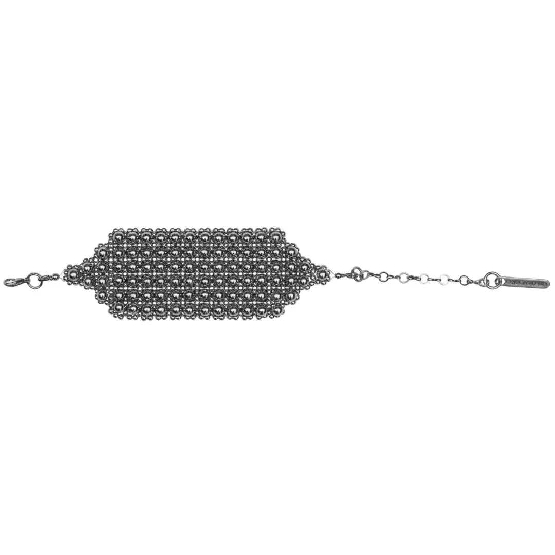 Elohim Textured Band in Silver
