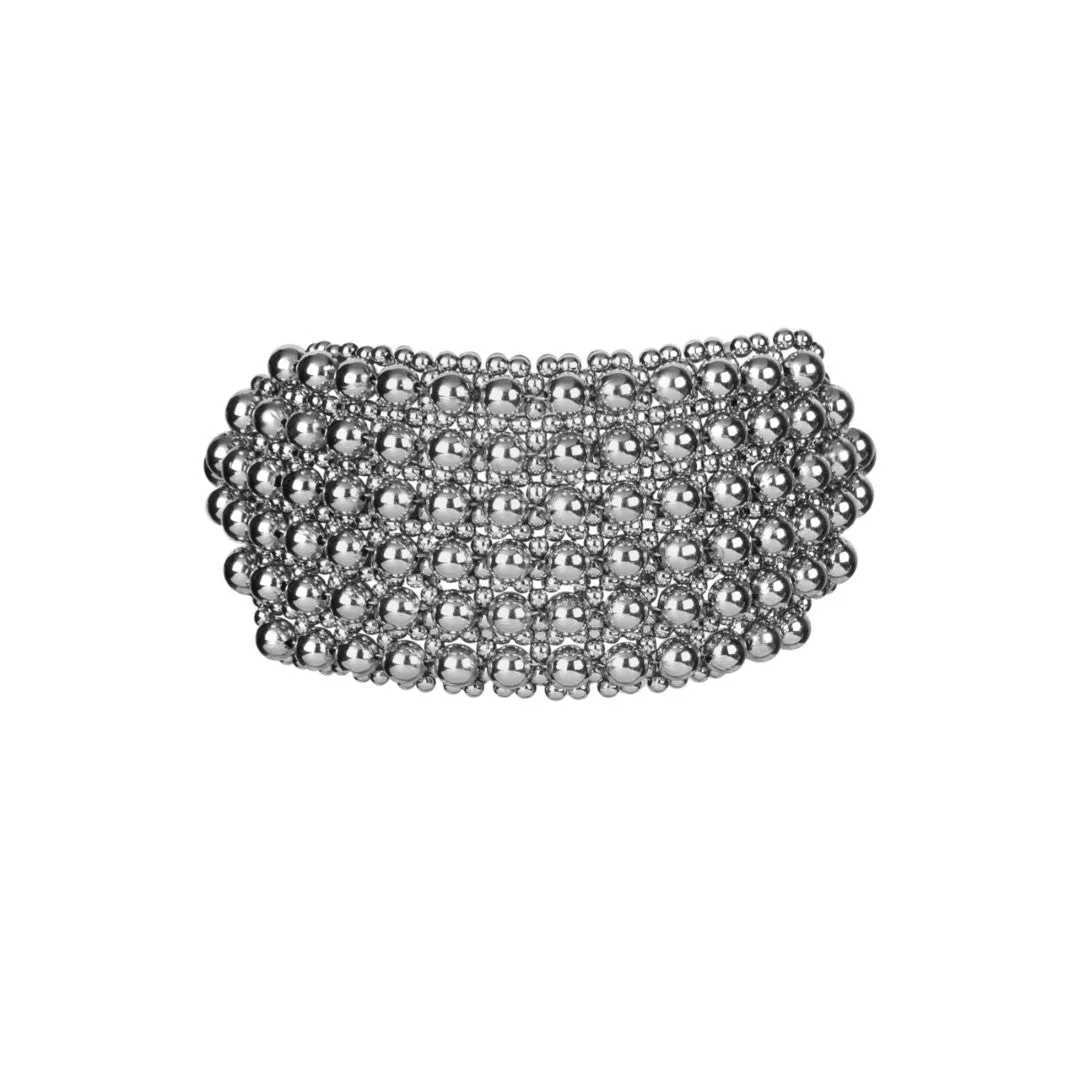 Elohim Textured Band in Silver