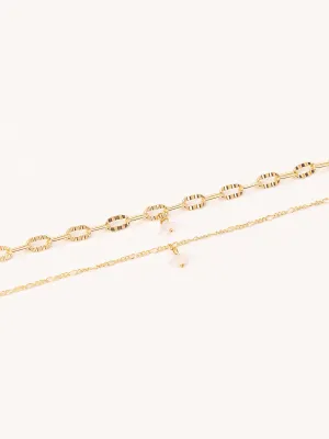Embellished Anklet Set