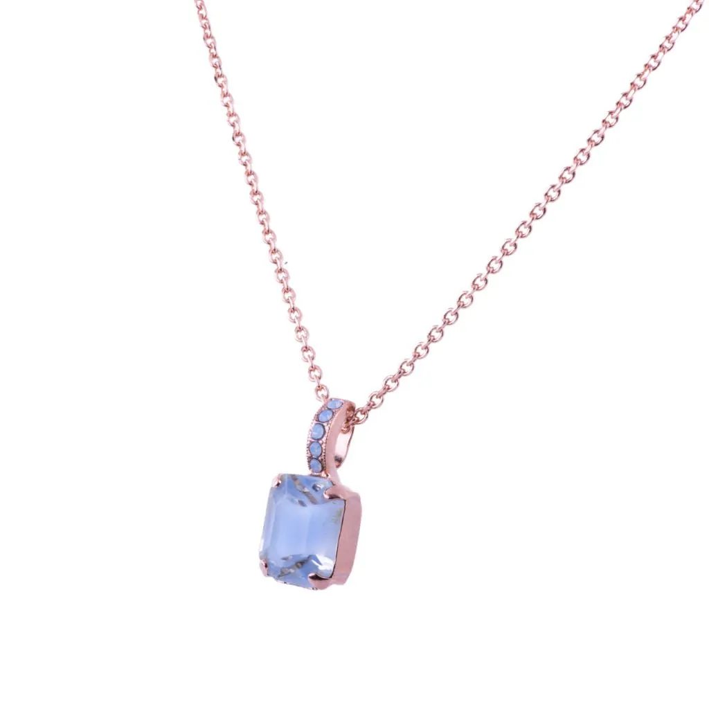 Emerald Cut Pendant in "Blue Skies" *Custom*