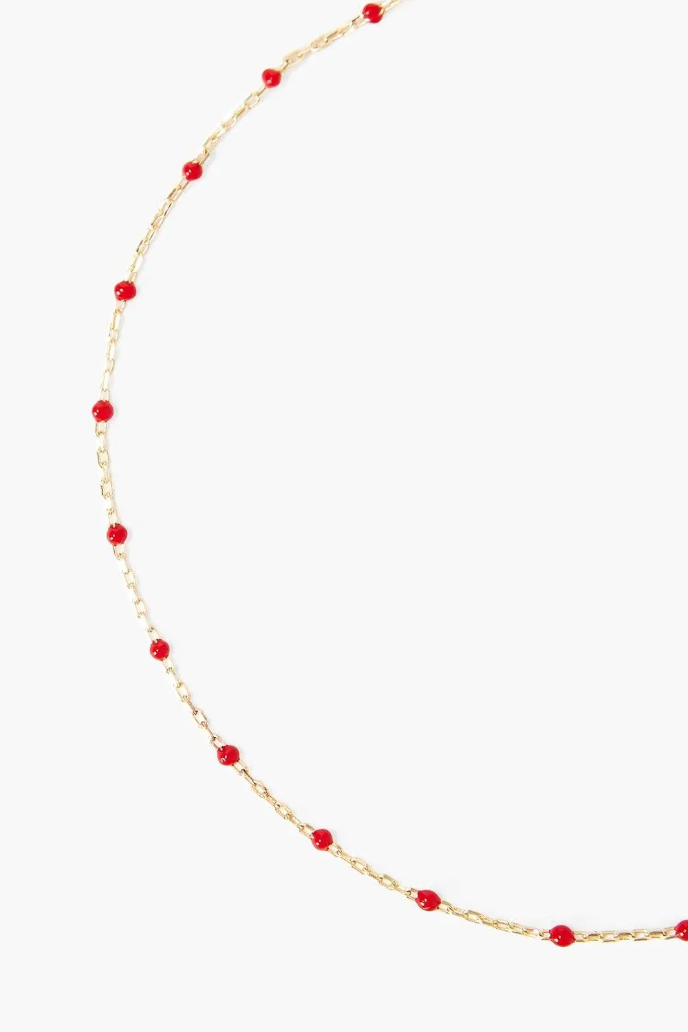 Enamel Bead Anklet