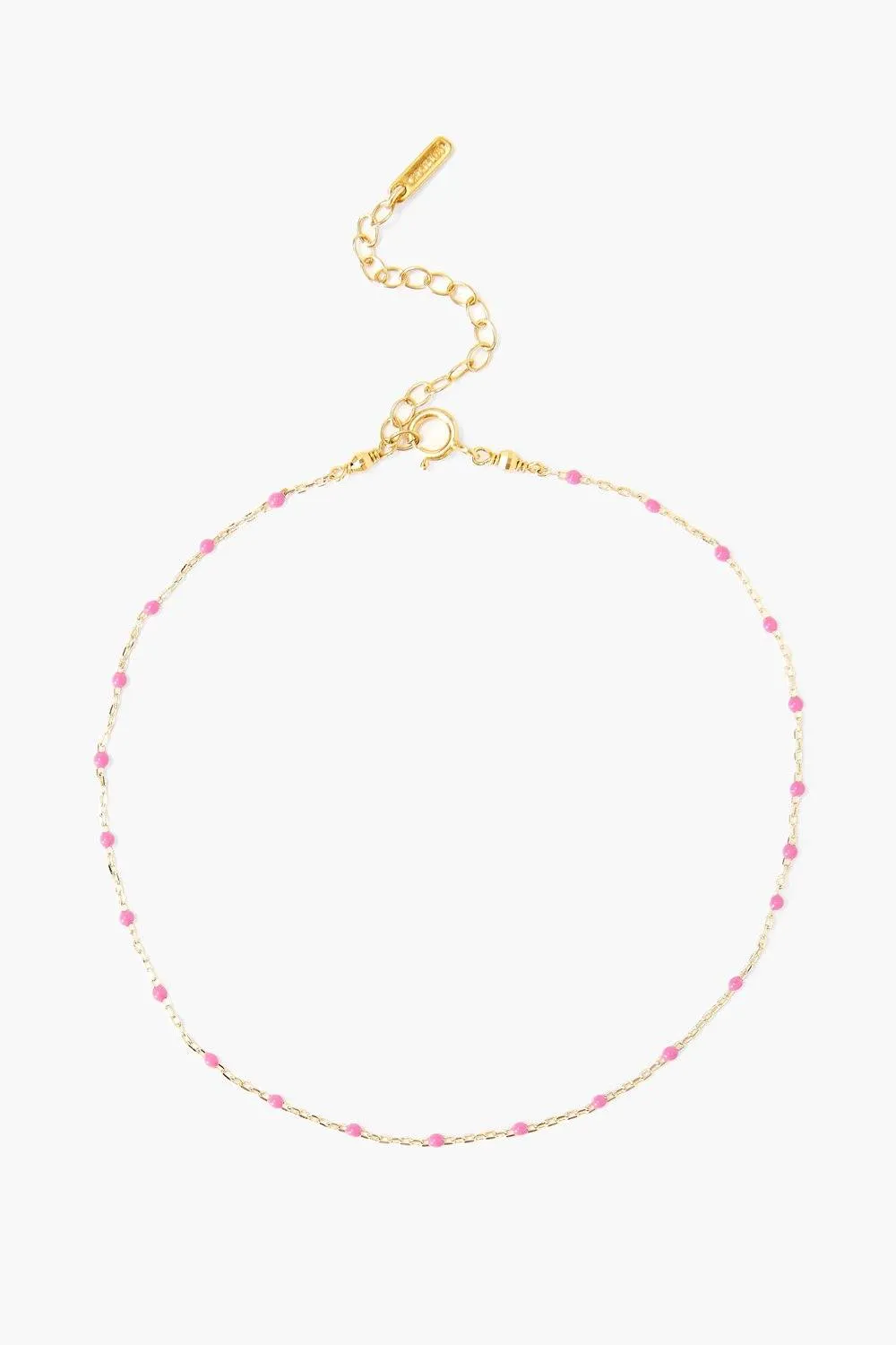 Enamel Bead Anklet