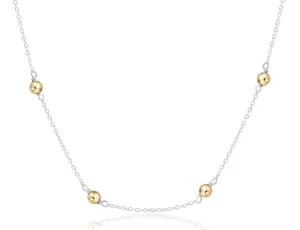 enewton 17" Choker Simplicity Mixed Metal-4mm