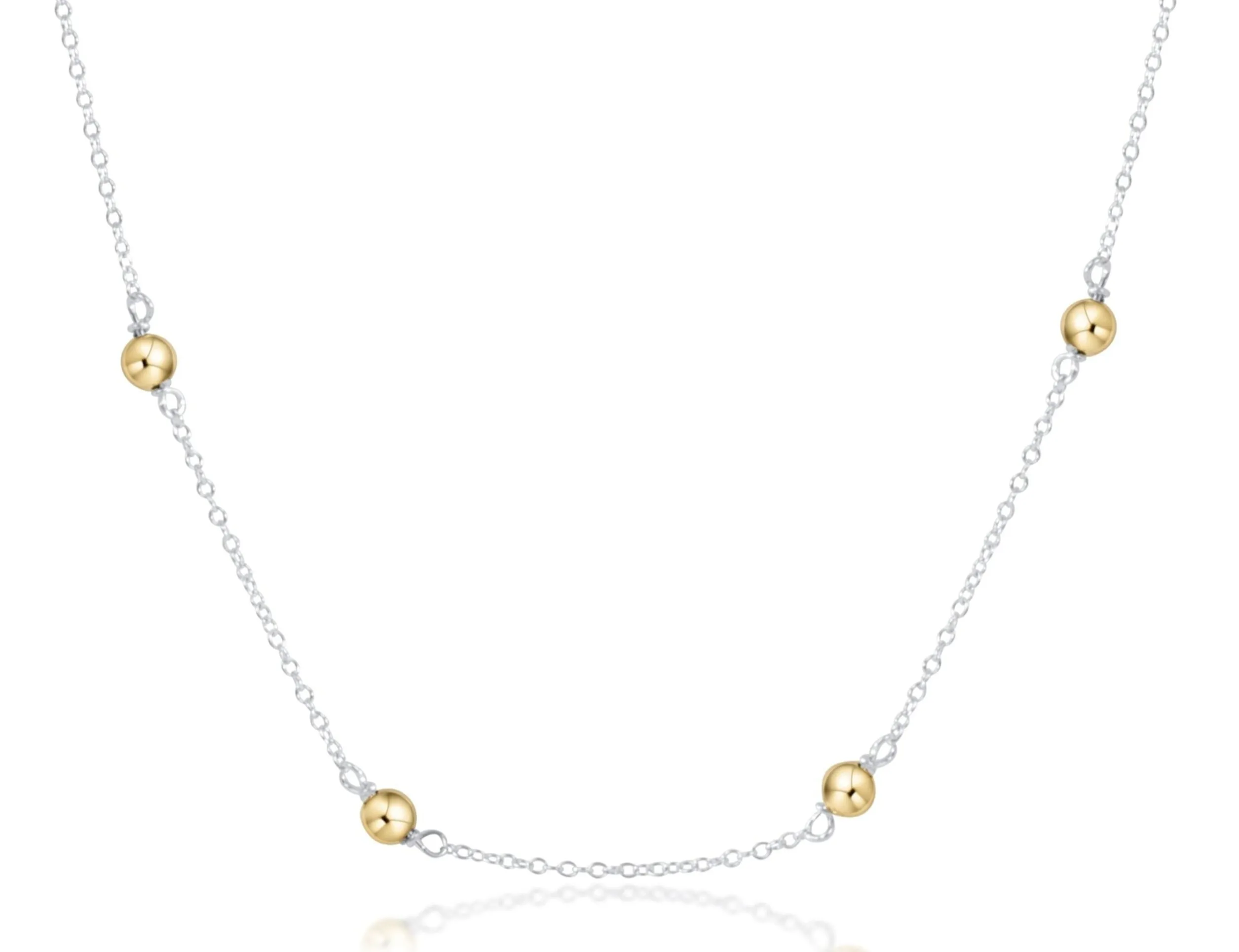 enewton 17" Choker Simplicity Mixed Metal-4mm