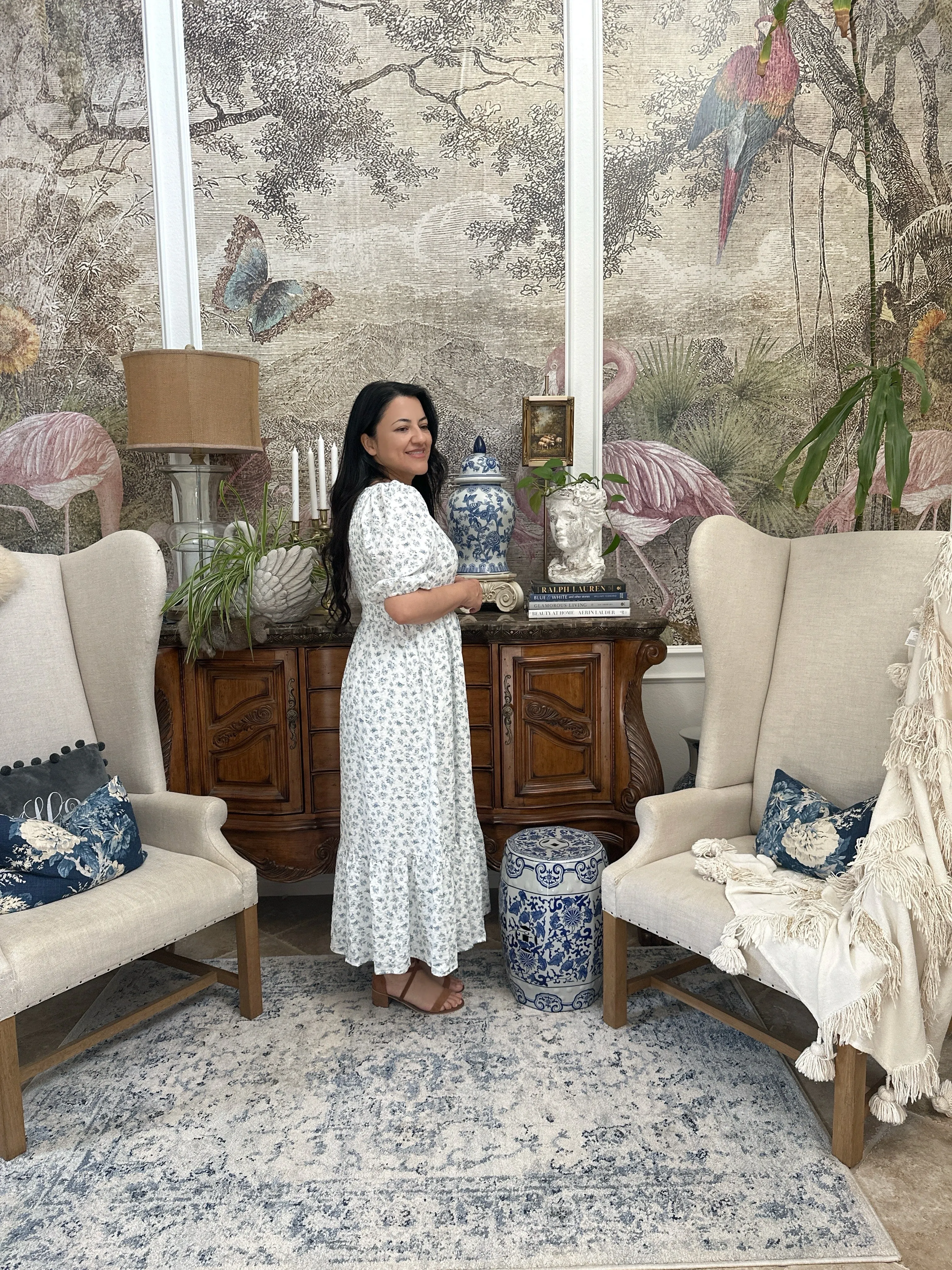 Erma Small Floral Maxi Dress