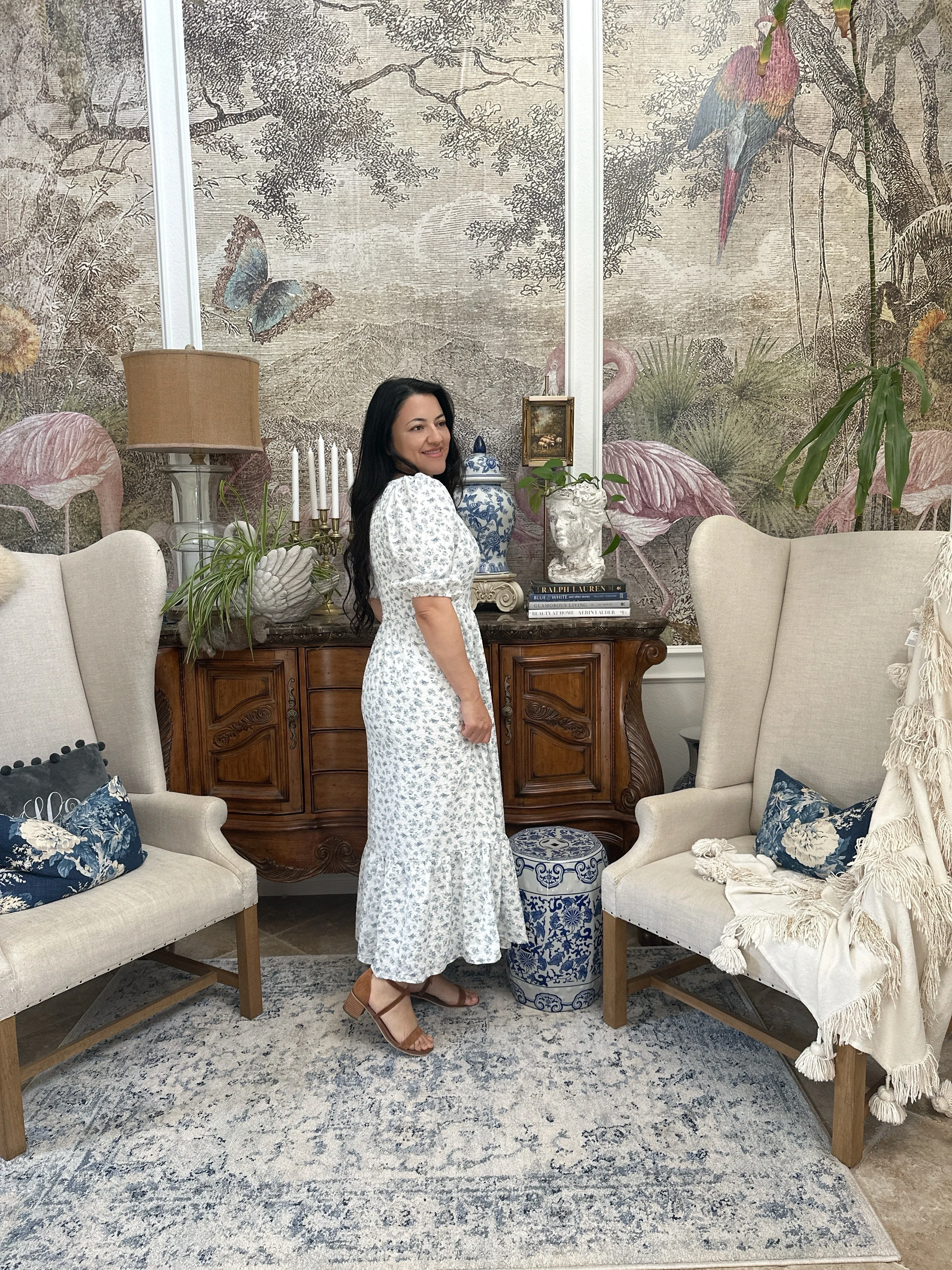 Erma Small Floral Maxi Dress
