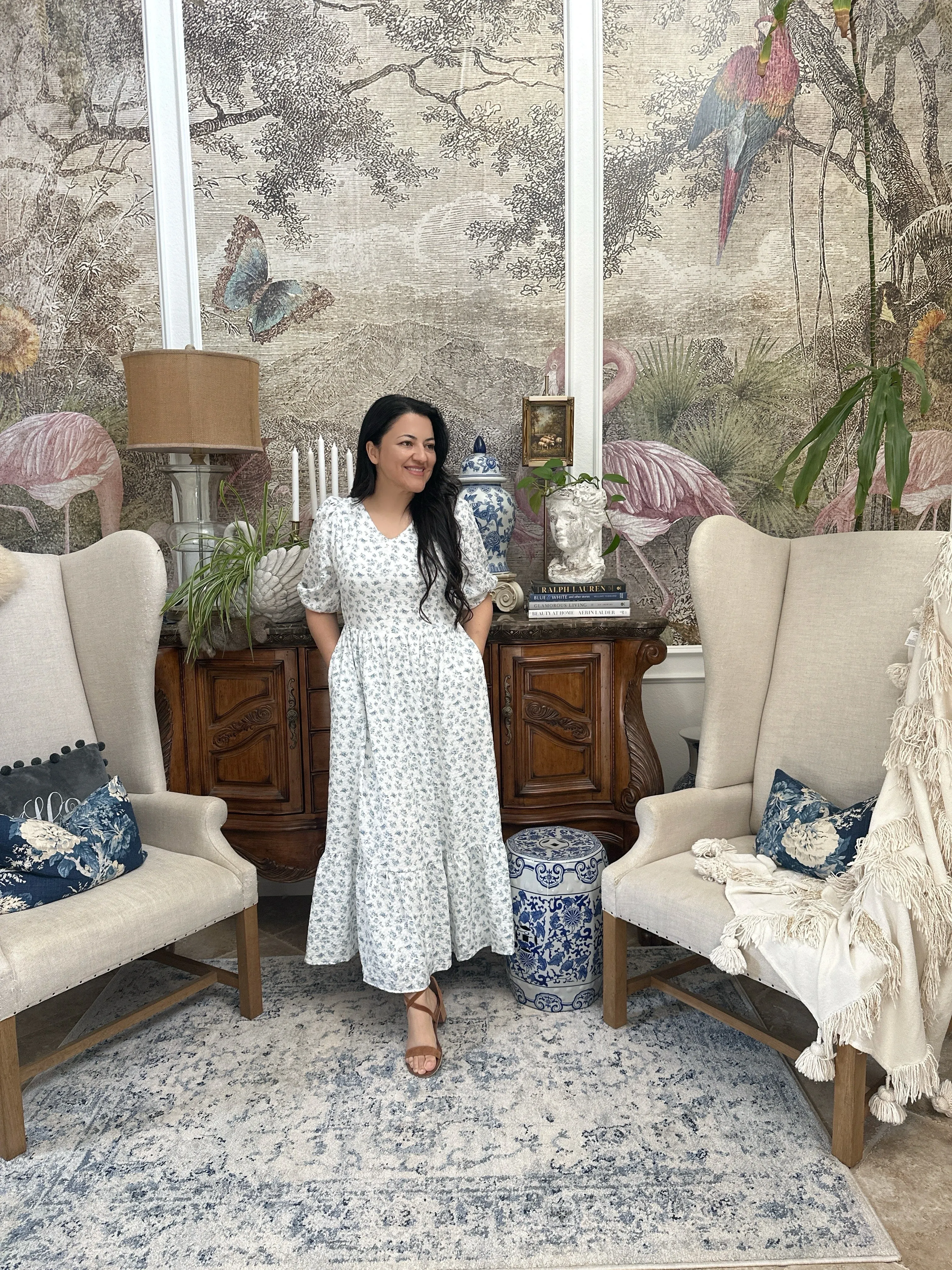 Erma Small Floral Maxi Dress
