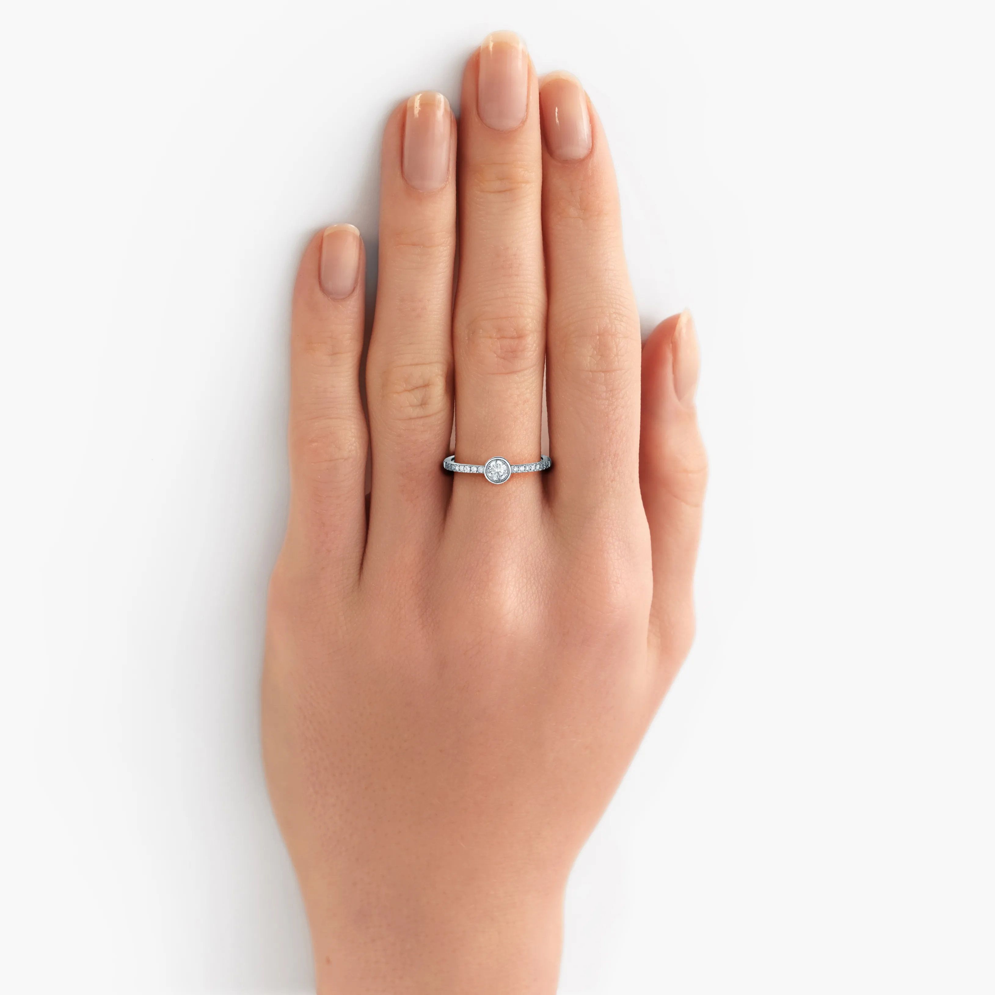 Essentials solitaire ring