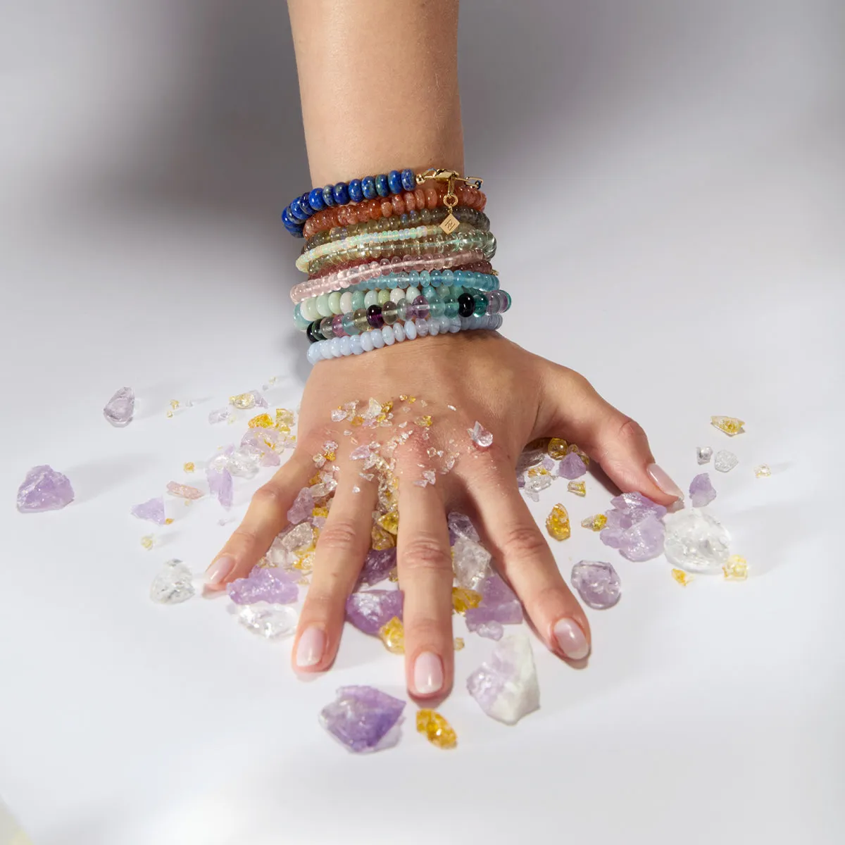 ETHIOPIAN OPAL CANDY BEADS BRACELET (4MM BEADS)