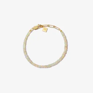 ETHIOPIAN OPAL CANDY BEADS BRACELET (4MM BEADS)