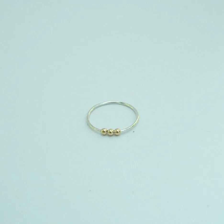 Finley Mixed Metal Fidget Stacking Ring