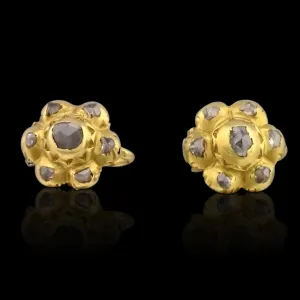 Georgian Era Rose Cut Diamond Earrings