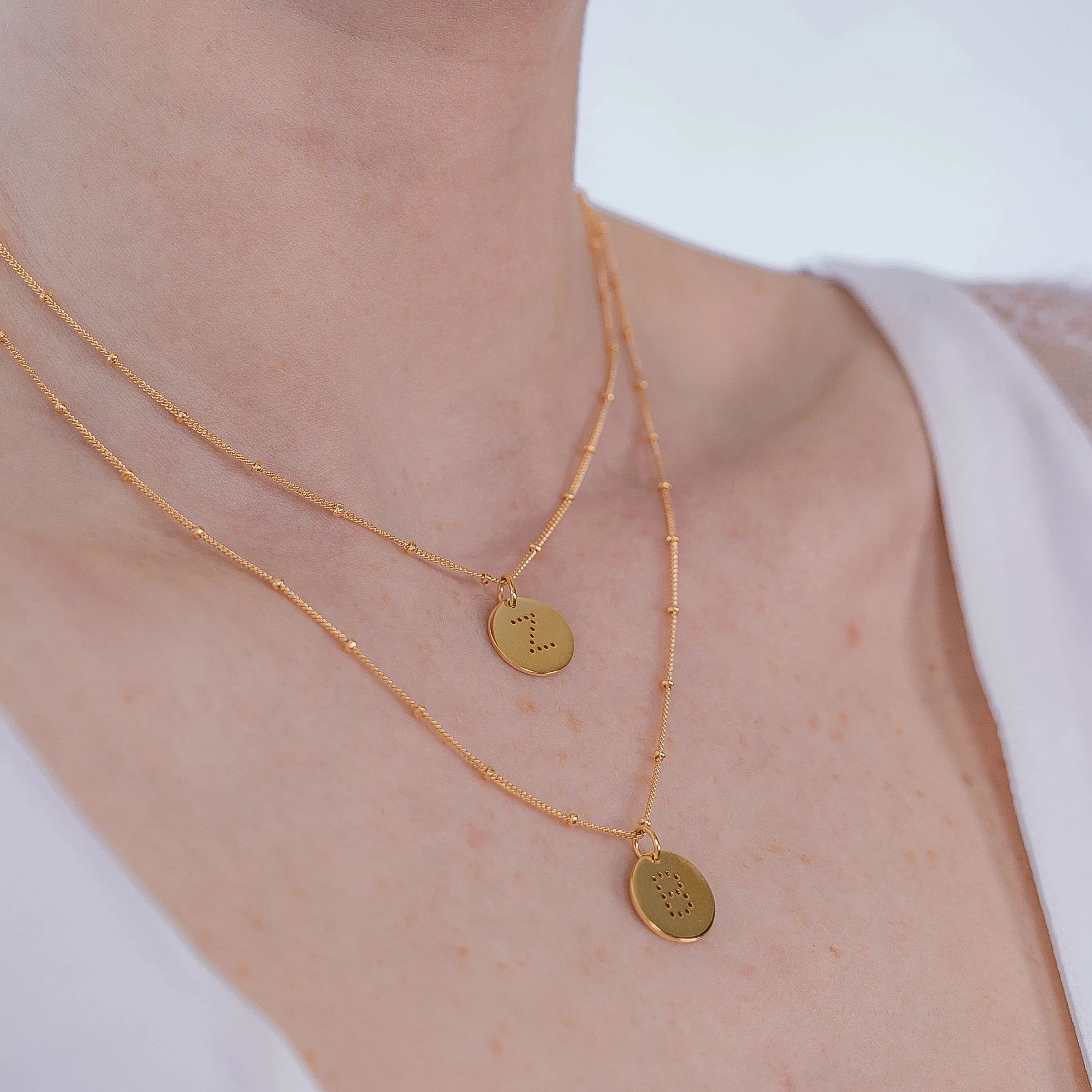 Gold Vermeil Alphabet A Necklace