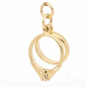 Gold Wedding Rings Charm
