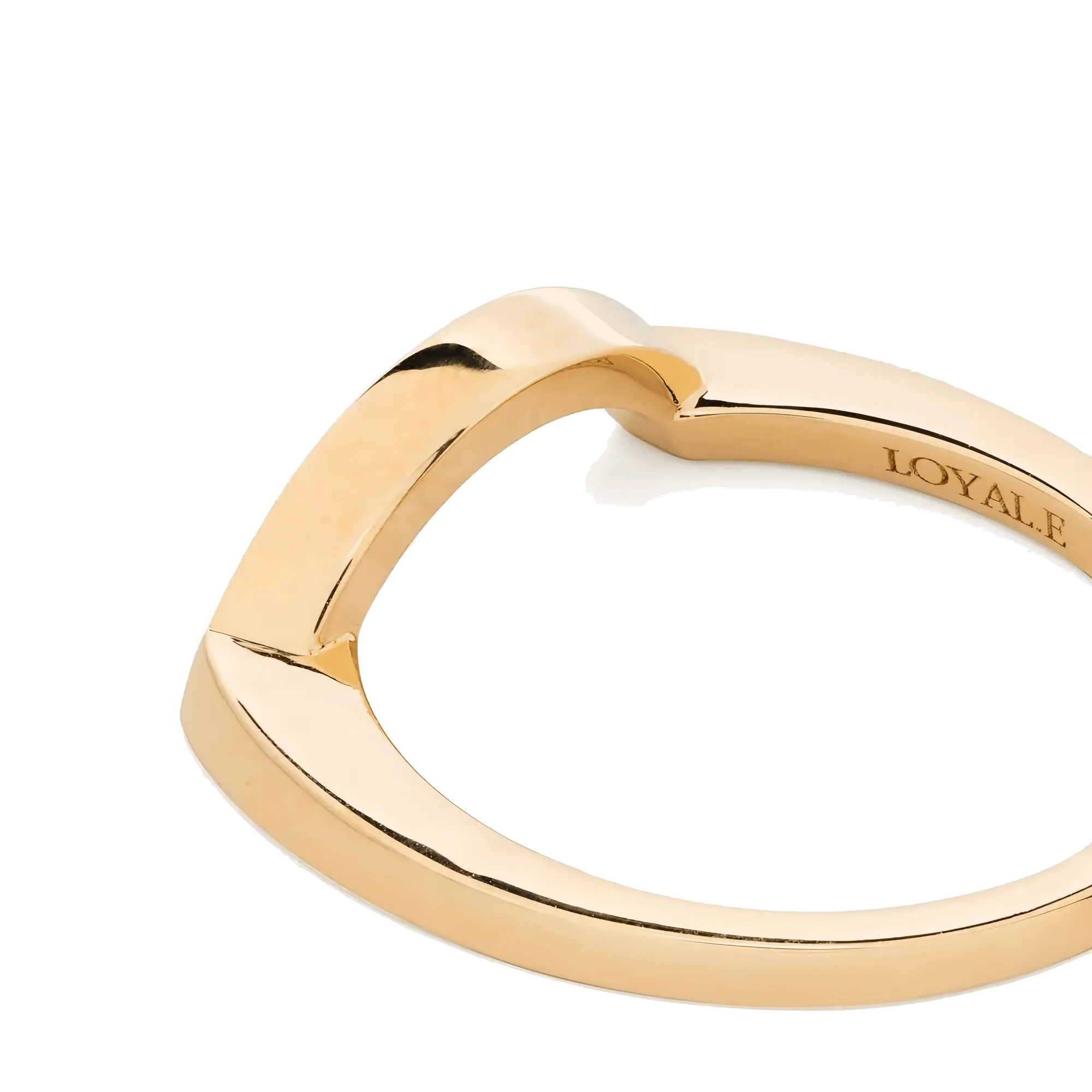 Intrépide grand arc pavée ring